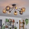 GASTOR Ceiling Light - glass Amber, clear, Smoke-coloured, 7-light sources