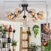 GASTOR Ceiling Light - glass Amber, clear, 7-light sources