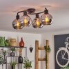 KOYOTO Ceiling Light - glass chrome, Smoke-coloured, 4-light sources