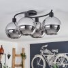 KOYOTO Ceiling Light - glass chrome, Smoke-coloured, 4-light sources
