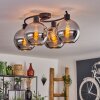 KOYOTO Ceiling Light - glass chrome, Smoke-coloured, 4-light sources