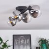 CHEHALIS Ceiling Light - glass clear, Smoke-coloured, 4-light sources