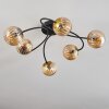 CHEHALIS Ceiling Light - glass gold, black, 6-light sources