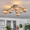 CHEHALIS Ceiling Light - glass gold, black, 6-light sources