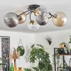 CHEHALIS Ceiling Light - glass gold, black, 6-light sources