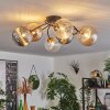 CHEHALIS Ceiling Light - glass gold, black, 6-light sources
