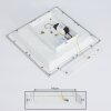 FARC Ceiling Light LED silver, 1-light source