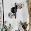 CHEHALIS Wall Light - glass Smoke-coloured, 2-light sources