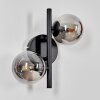 CHEHALIS Wall Light - glass Smoke-coloured, 2-light sources