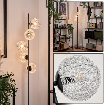 REMAISNIL Floor Lamp silver, 5-light sources