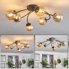 CHEHALIS Ceiling Light - glass Amber, 6-light sources