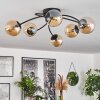 CHEHALIS Ceiling Light - glass Amber, 6-light sources