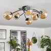 CHEHALIS Ceiling Light - glass Amber, 6-light sources