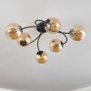 CHEHALIS Ceiling Light - glass Amber, 6-light sources