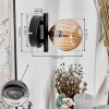 CHEHALIS Wall Light - glass Amber, 1-light source