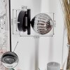 CHEHALIS Wall Light - glass Smoke-coloured, 1-light source