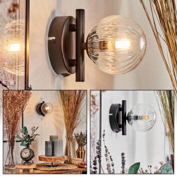 CHEHALIS Wall Light - glass clear, 1-light source