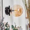 CHEHALIS Wall Light - glass Amber, 1-light source