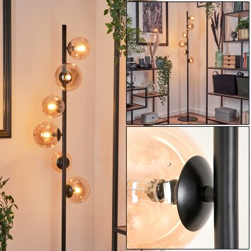 REMAISNIL Floor Lamp - glass Amber, 6-light sources