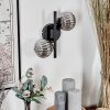 CHEHALIS Wall Light - glass Smoke-coloured, 2-light sources