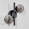 CHEHALIS Wall Light - glass Smoke-coloured, 2-light sources