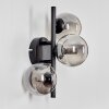 CHEHALIS Wall Light - glass Smoke-coloured, 3-light sources
