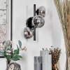 CHEHALIS Wall Light - glass clear, Smoke-coloured, 3-light sources
