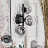 CHEHALIS Wall Light - glass clear, Smoke-coloured, 3-light sources