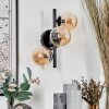 CHEHALIS Wall Light - glass Amber, 3-light sources