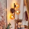 CHEHALIS Wall Light - glass Amber, 3-light sources