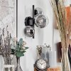 CHEHALIS Wall Light - glass clear, Smoke-coloured, 3-light sources