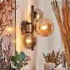 CHEHALIS Wall Light - glass Amber, clear, Smoke-coloured, 3-light sources