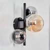 CHEHALIS Wall Light - glass Amber, clear, Smoke-coloured, 3-light sources
