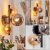 CHEHALIS Wall Light - glass Amber, Smoke-coloured, 3-light sources