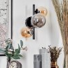 CHEHALIS Wall Light - glass Amber, Smoke-coloured, 3-light sources