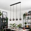 GASTOR Pendant Light - glass chrome, Smoke-coloured, 4-light sources