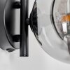 CHEHALIS Wall Light - glass clear, Smoke-coloured, 1-light source