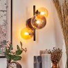 CHEHALIS Wall Light - glass Amber, clear, Smoke-coloured, 3-light sources