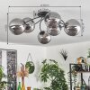 CHEHALIS Ceiling Light - glass Smoke-coloured, 6-light sources