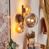 CHEHALIS Wall Light - glass Amber, Smoke-coloured, 3-light sources