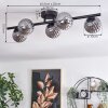 CHEHALIS Ceiling Light - glass Smoke-coloured, 5-light sources