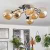 CHEHALIS Ceiling Light - glass Amber, 6-light sources