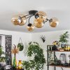 CHEHALIS Ceiling Light - glass Amber, 6-light sources