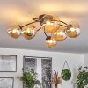 CHEHALIS Ceiling Light - glass Amber, 6-light sources