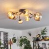 CHEHALIS Ceiling Light - glass Amber, 6-light sources