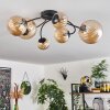 CHEHALIS Ceiling Light - glass Amber, 6-light sources