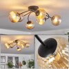 CHEHALIS Ceiling Light - glass Amber, 6-light sources