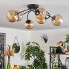 CHEHALIS Ceiling Light - glass Amber, 6-light sources