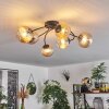 CHEHALIS Ceiling Light - glass Amber, 6-light sources