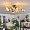 CHEHALIS Ceiling Light - glass Amber, 6-light sources